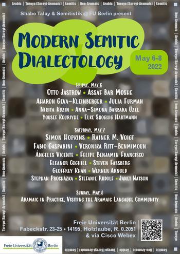 Plakat Workshop - Modern Semitic Dialectology