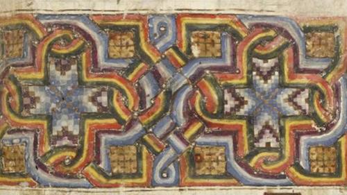 Dekorative Kreuze aus einer syrischen Handschrift